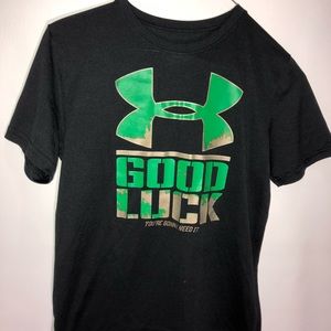 Under Armour Boys Black Dry Fit Loose Shirt